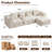 Boneless Modular Sofa Set With Ottoman, Compressed No-Frame Sectional-432327700-435834787