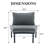 Patio Curved Conversation Set with End Table-384539366
