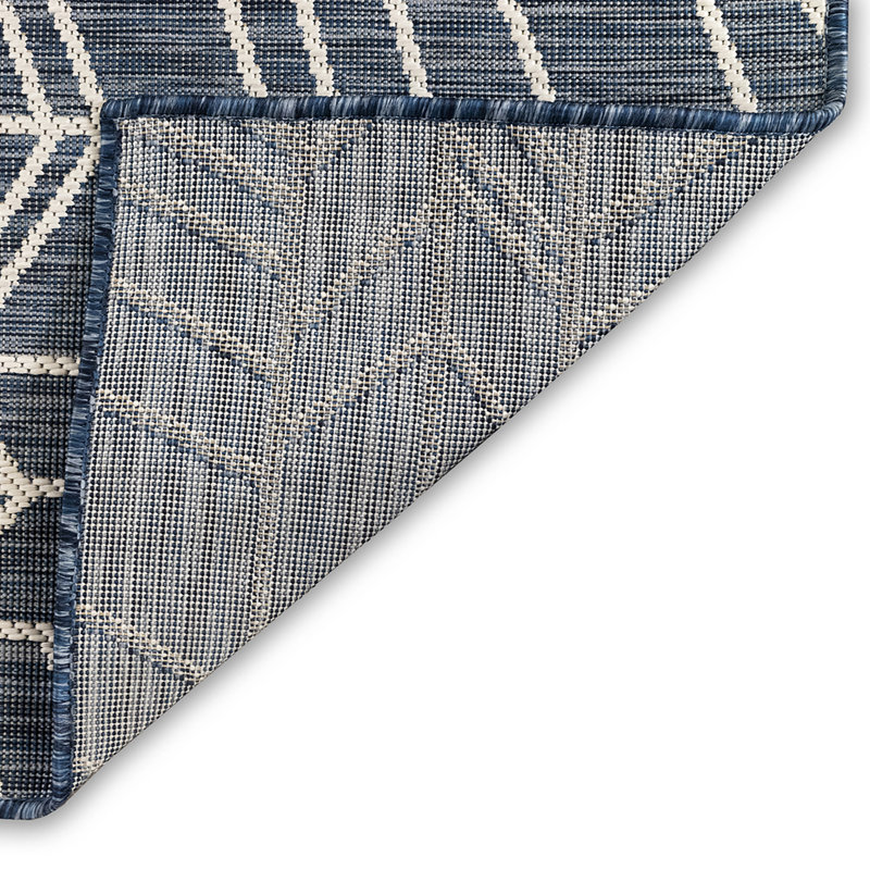 Mercury Row® Anwar Power Loom Navy Blue Indoor/Outdoor Rug & Reviews ...
