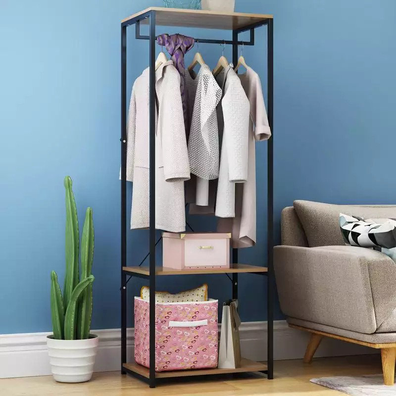 Maisonet 60 cm Clothes Rack, Black/Light Oak