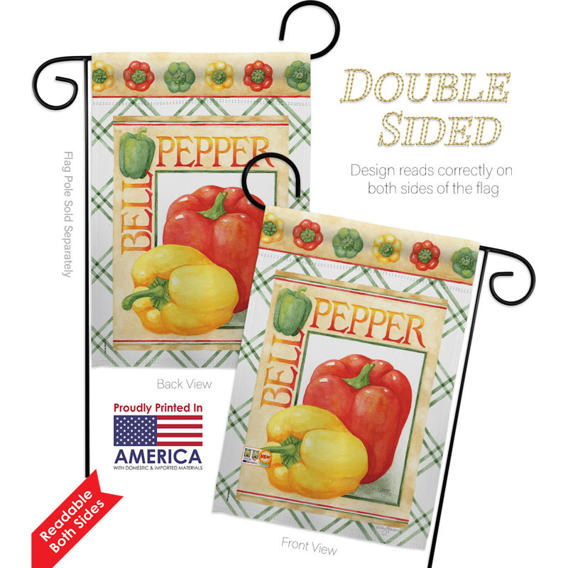Double Sided 18.5'' H x 13'' W Polyester Garden Flag