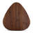 Triangular 2-Piece Walnut Wood Nesting Table