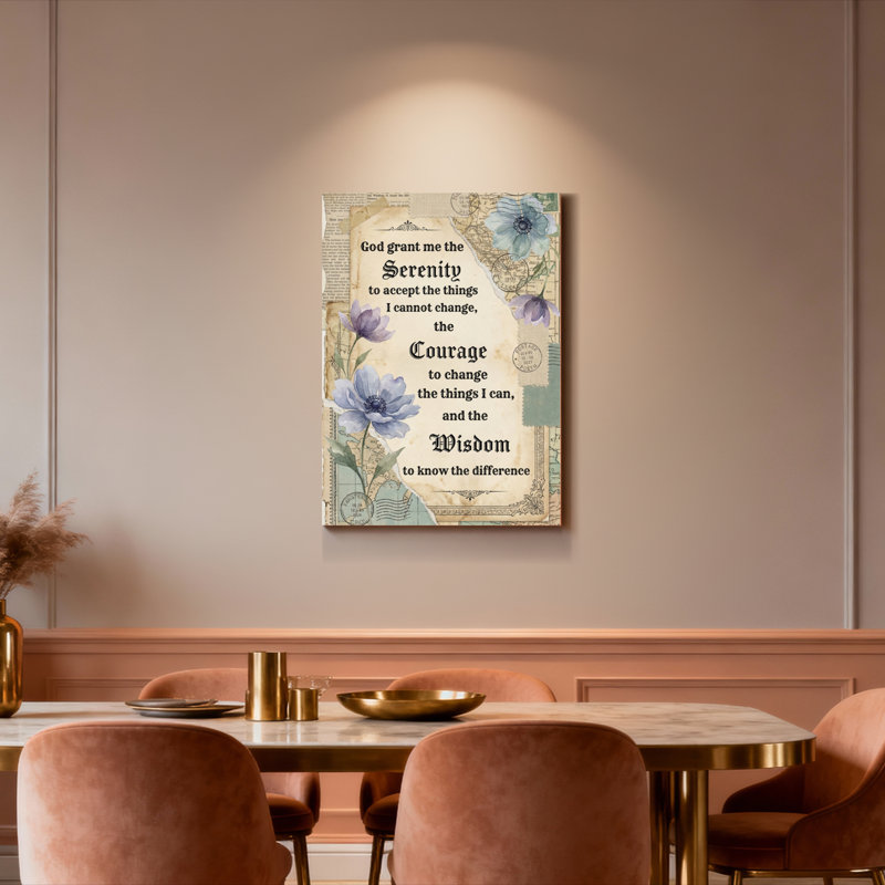 Serenity Prayer, H 18 po x l 12 po