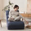 Fauteuil inclinable et pliable pour chambre à coucher - Design ergonomique, bleu marine, 4 sections réglables, moderne