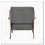 Fauteuil d'appoint capitonné avec finition noyer antique-425924433