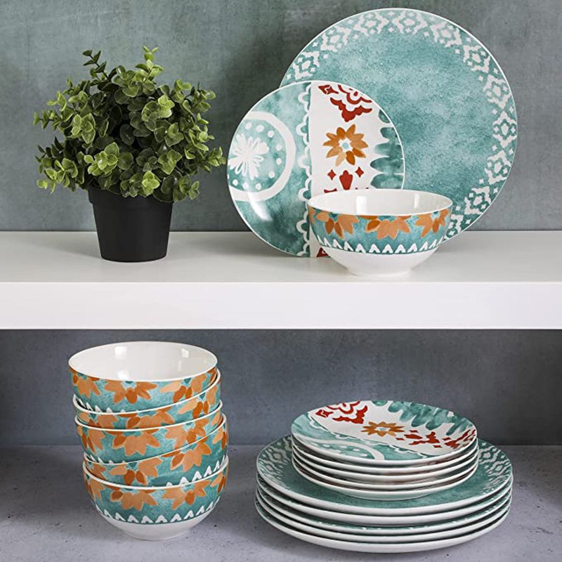 Tia Mowry Piece Ceramic Dinnerware Set - Service for 4