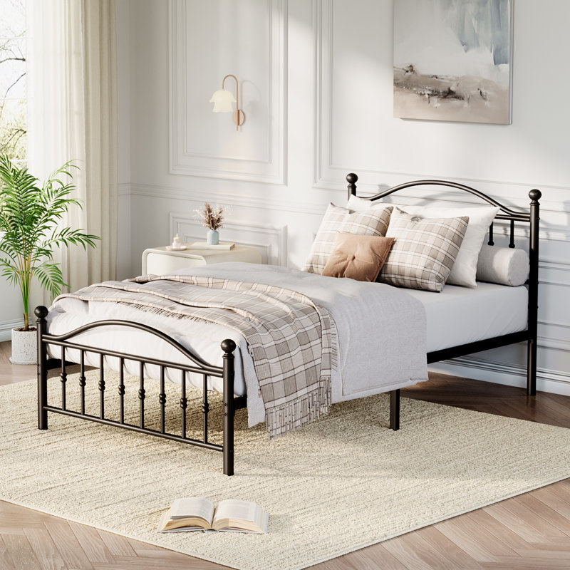 Sturdy Metal Platform Bed Frame, Twin