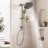 Wall Mounted Exposed Shower Faucet with Anti-Scald Pressure Balance Valve-85421497