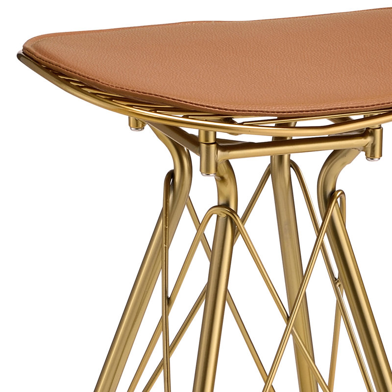 Tabourets de bar sans dossier Whiskey and Gold (ensemble de 2)