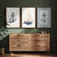 Art mural encadré, rétro, antique, classique pour chambre à coucher - 16 po x 24 po x 3 panneaux-1624974112-1624974301