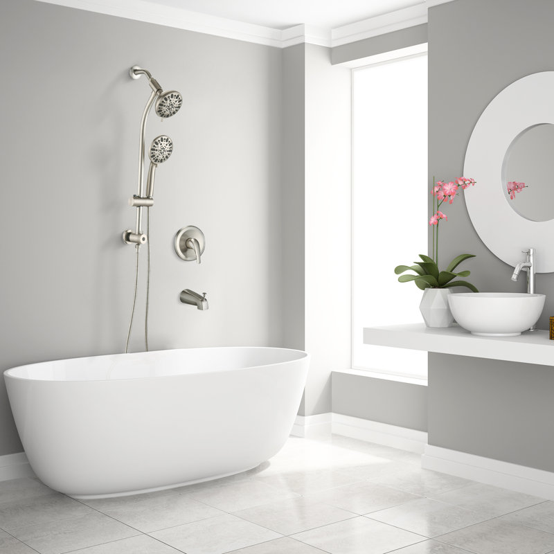 Diverter Complete Shower System, Brushed Nickel