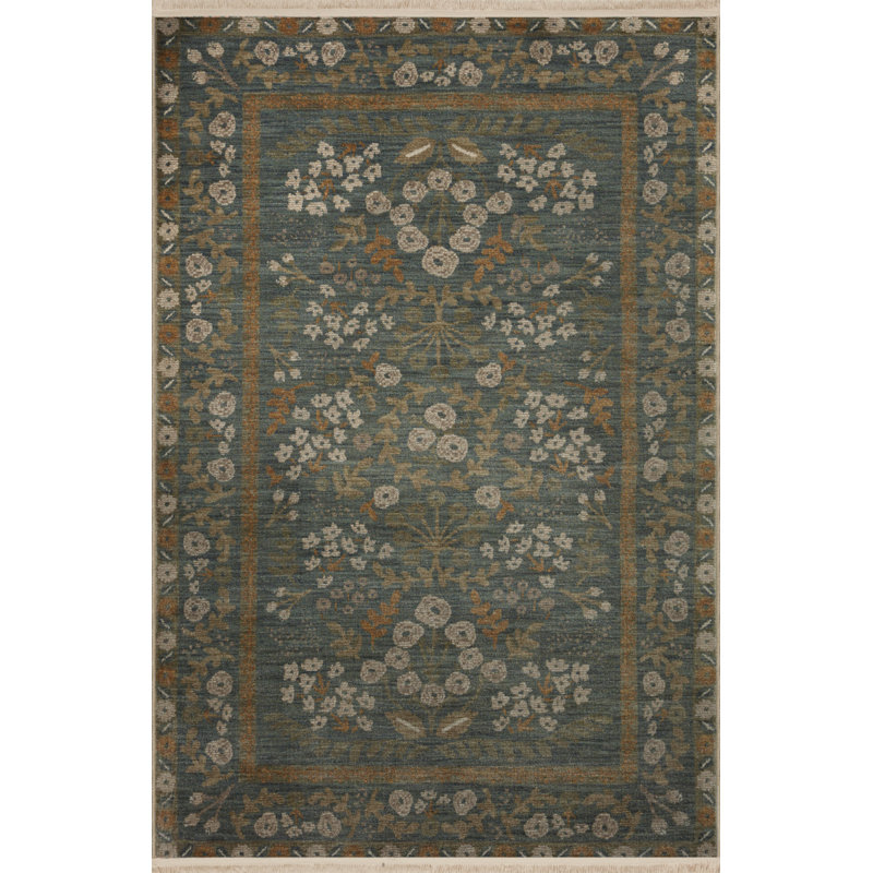 Multicolored Traditional Motif Ethnic Floral Patterned Creative Vintage Decorative Carpet