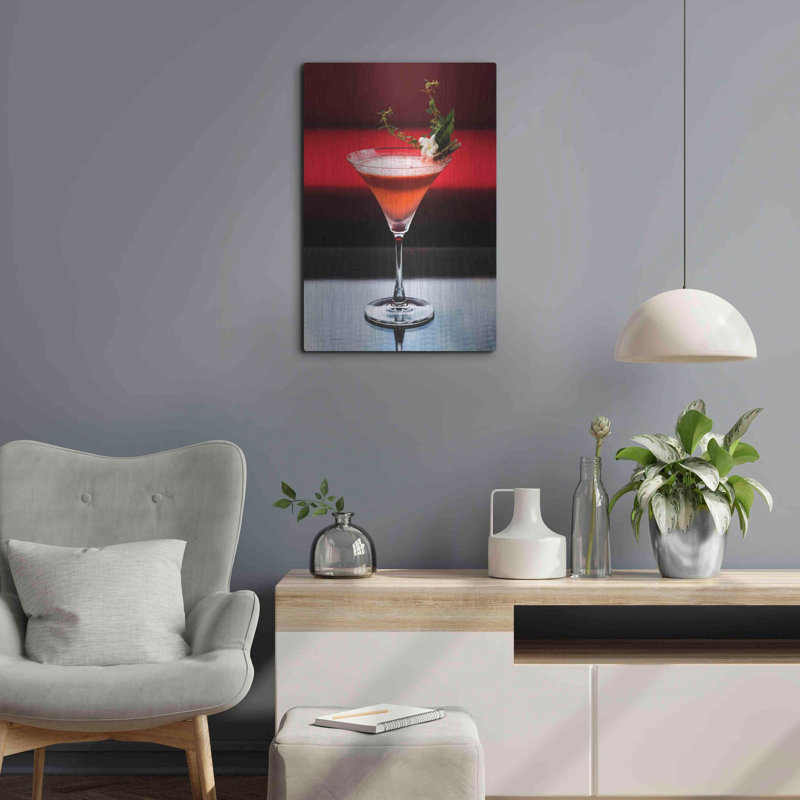 "Cocktail" par Luxe Metal Portfolio, H 24 po x l 16 po
