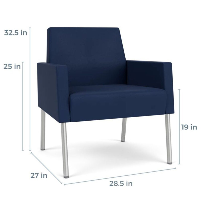 Fauteuil de réception Mystic, Argent argent, Modena encre