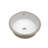 15.75"X15.75" White Ceramic Round Undermount Bathroom Sink With Overflow