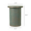 Table d'appoint de patio ronde en ciment