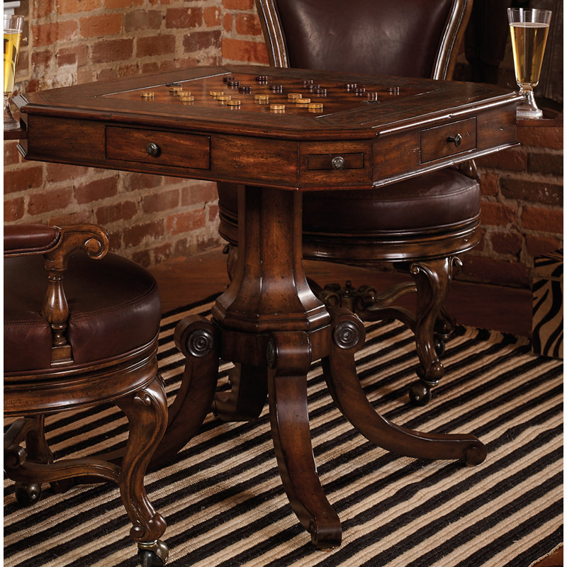 34" Choate Chess/Backgammon Table in Octagonal