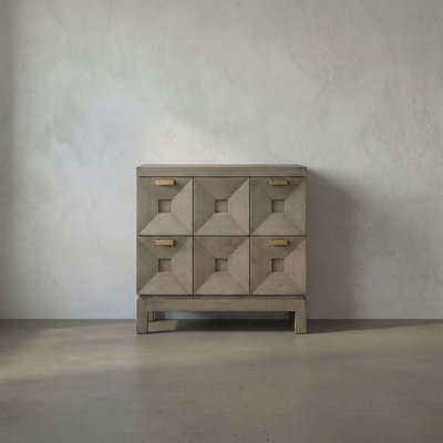 Musashi 2 Drawer, Small, Greige Walnut