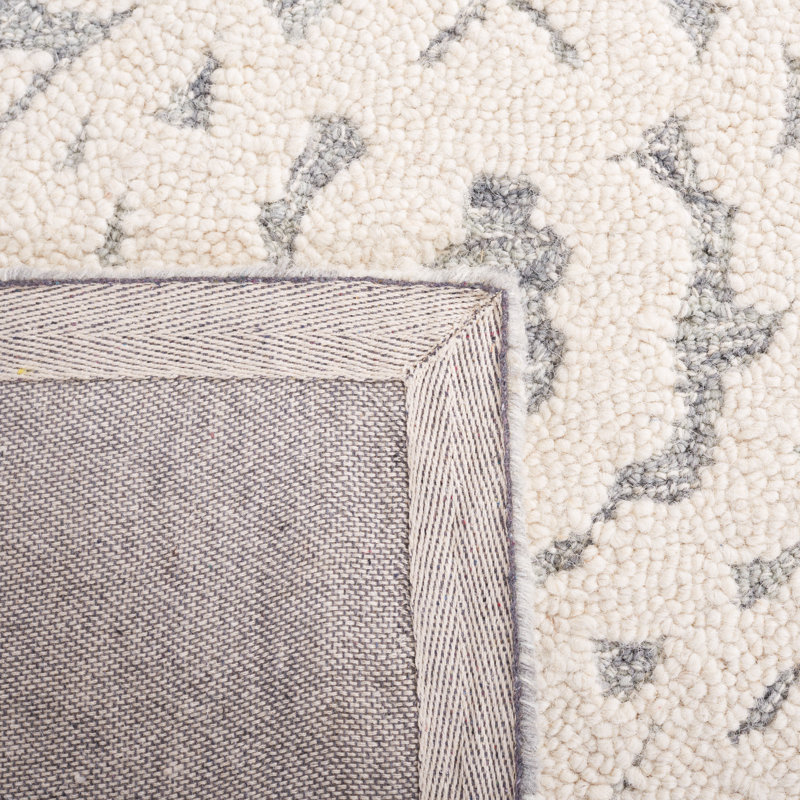 Tapis ivoire / gris Alaxandra 477, Rectangulaire 8 pi x 10 pi