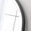 Arch Fernbush Wood Framed Curved Overmantle Mirror-1953982769