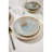 Elegant 24-Piece Dinner Set, 100% Porcelain | Includes 6 Service Plates, 6 Dinner Plates, 6 Bowls, 6 Dessert Plates | Dishwasher & Microwave Safe, Perfect for Entertaining