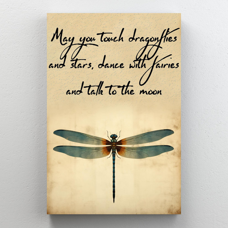 Jarkko " May You Touch Dragonflies ", 36" H x 24" W x 1.25" D
