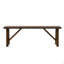 Banc en bois massif rustique avec finition en noyer rustique 1pc