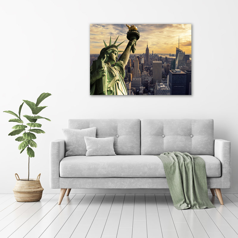 statue of Liberty 1 Piece Wall Art on Glass