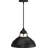 Quesada 1-Light Indoor Black Hanging Pendant with Lighthouse Inspired Bowl and Clear Glass-658238236