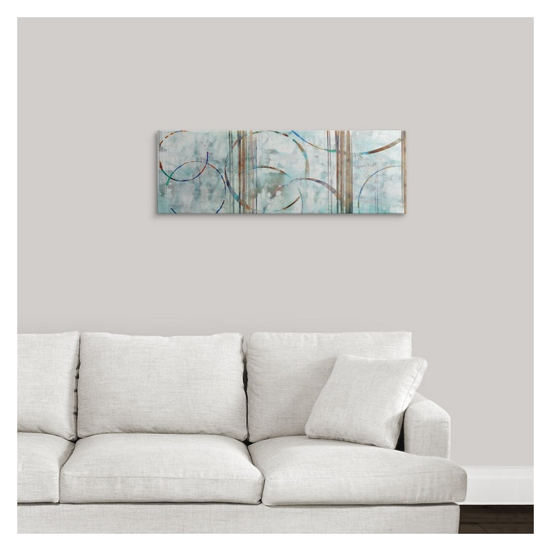 «Gotebo Seafoam Panoramic» par Edward Selkirk, reproduction d'art, H 12 po x l 36 po x P 1,5 po, Toile