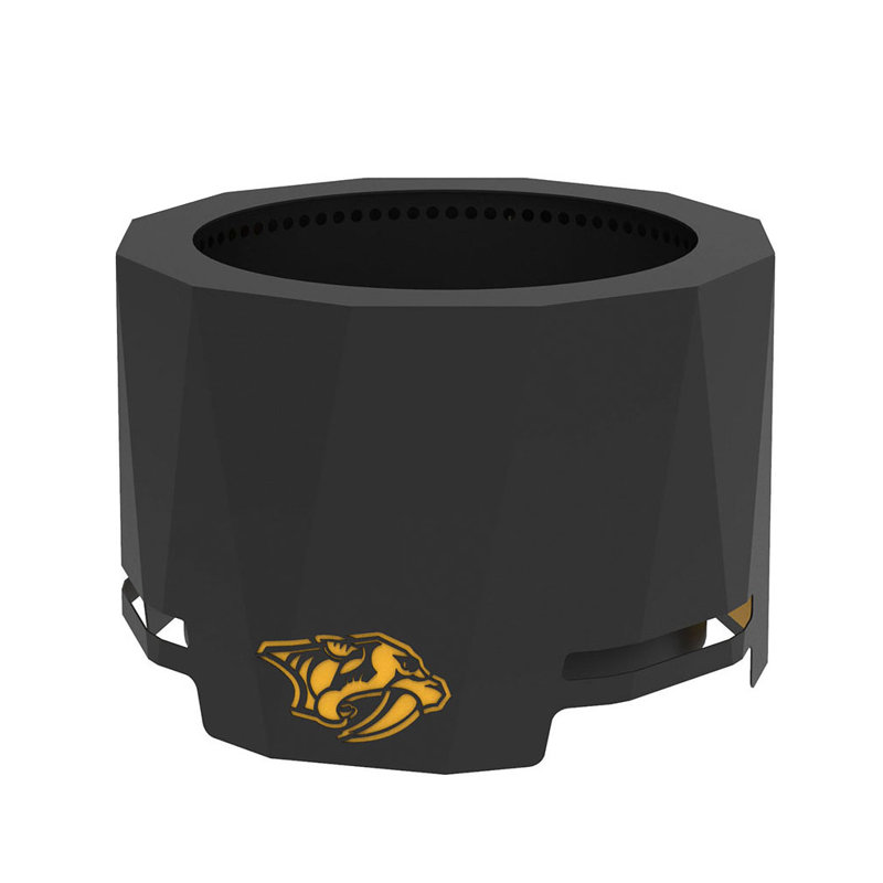 Round Steel Smokeless Fire Pit, Nashville Predators