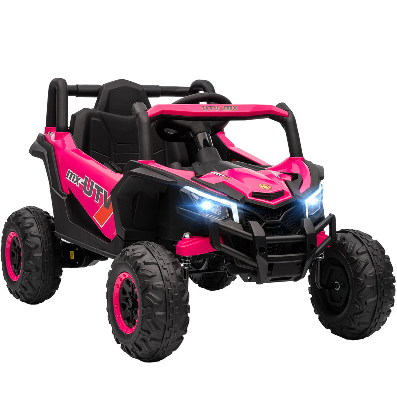 Voiture 12V pour enfants avec télécommande, pour enfants âgés de 3 à 5 ans, rose, Rose