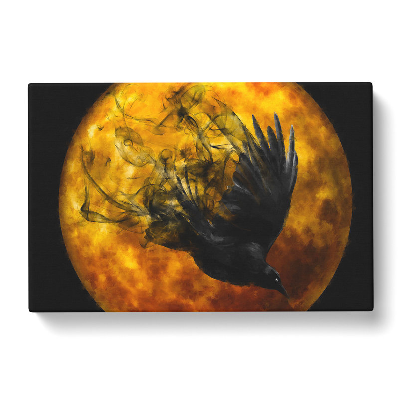 Raven Bird Vol.2 - Wrapped Canvas Print, 35cm H x 50cm W x 3cm D