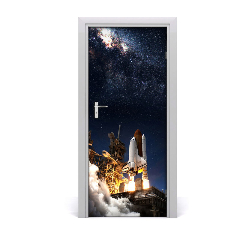 USI Self Starting Rocket Door Decal