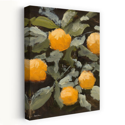 Vintage Citrus Rustic Vibrant Abstract Fruit Nature Art
