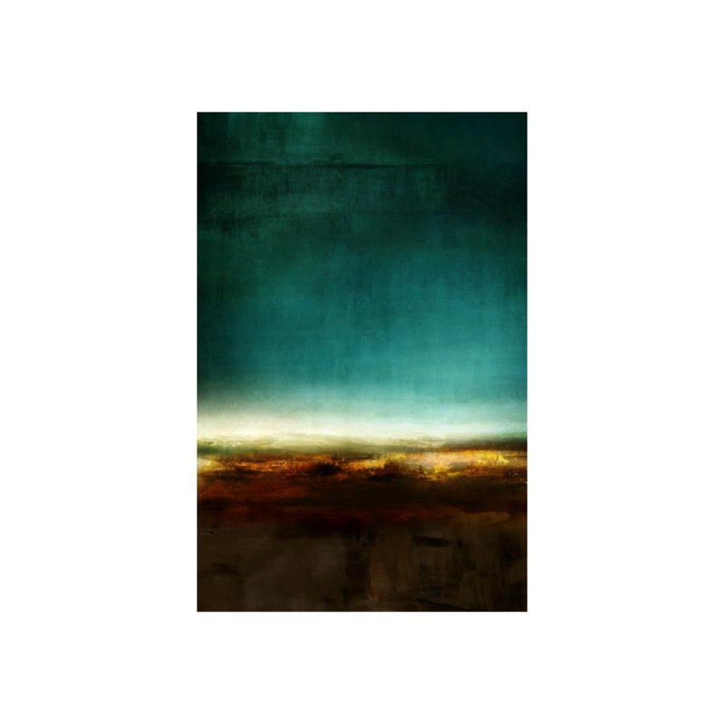 «Oceanic Landscape» par Austin Beiv - impression sur toile tendue, Couche de verre, H 71 po x l 47 po x P 1,5 po