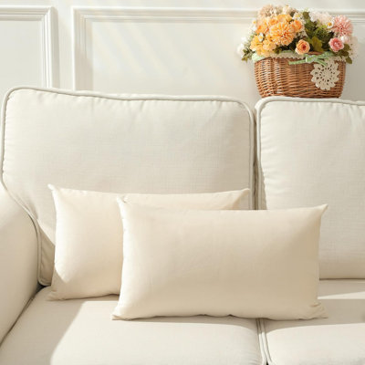 Ensemble de 2 coussins décoratifs avec insertions - Ensemble complet de coussins décoratifs 12 po x 20 po