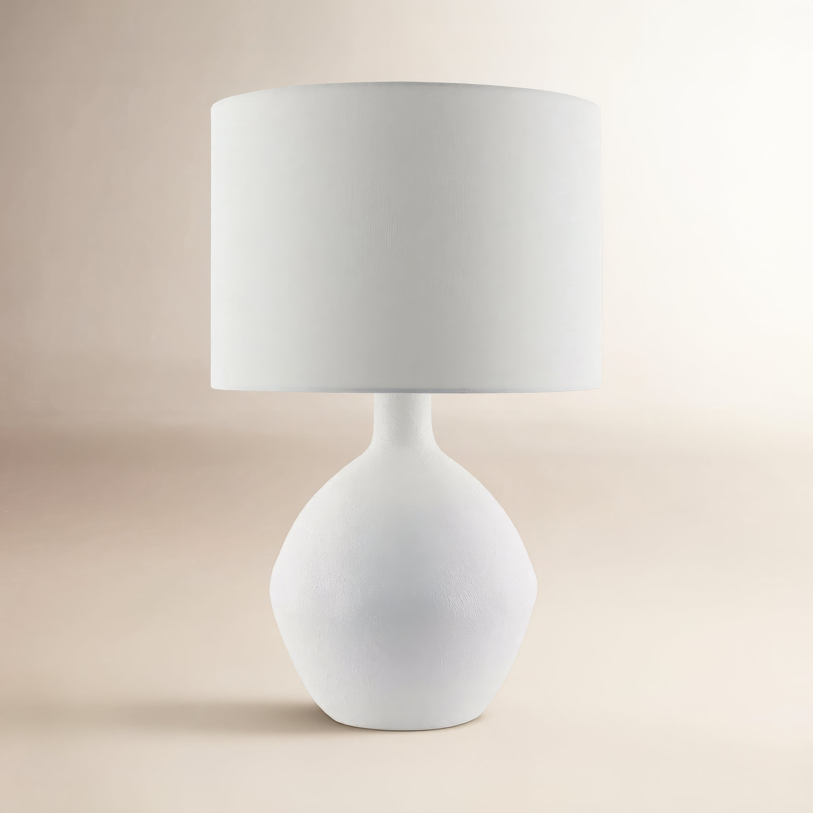Hirotada Table Lamp, White, White