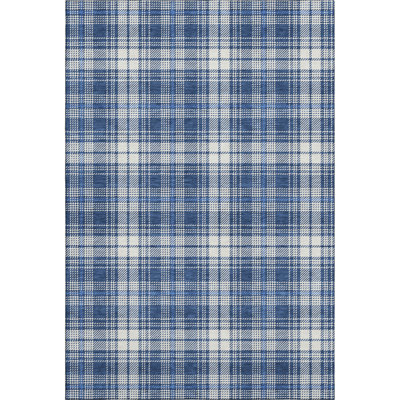 Premium Machine Washable Lyndhurst AMF993 Plaid Rug