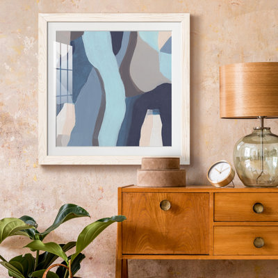 «Blue Chrysalis III», reproduction encadrée de qualité supérieure - prête à être accrochée
