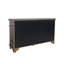 Armoire de rangement transitionnelle moderne à trois portes 60 po Ahner - Brun foncé-121321098
