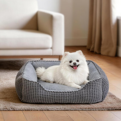  Lit pour chien pour les grands chiens de taille moyenne, lit pour chiot de couchage rectangulaire lavable, lit pour chat doux et apaisant pour les chats d'intérieur, canapé-lit pour animal de compagnie, fond antidérapant de différentes tailles