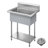 KRAUS Standart Pro 32” 18-Gauge Stainless Steel Single Bowl Commercial Style Laundry Utility Sink