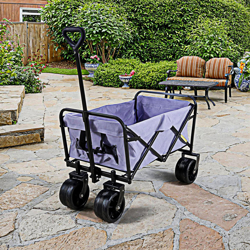 Collapsible Folding Beach Wagon Cart With Wheels