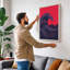 Digital Wave Modern - Wrapped Canvas-524968082-524968088