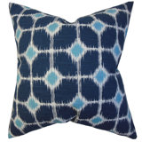 Geometric Cotton Reversible Throw Pillow