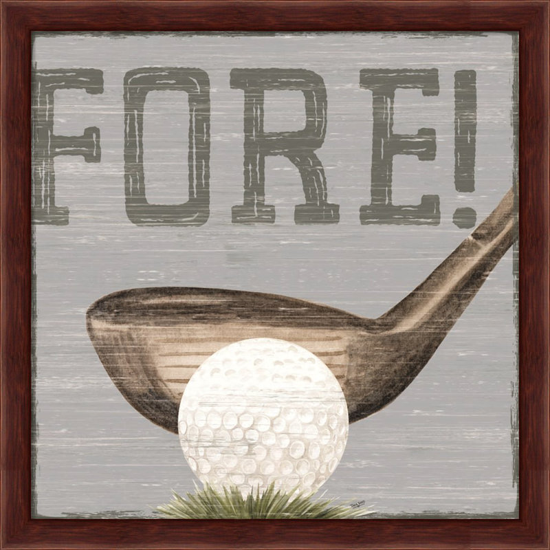 Ensemble de 2 reproductions encadrées Golf Days