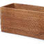  Panier de toilette en rotin pour salle de bain, brun