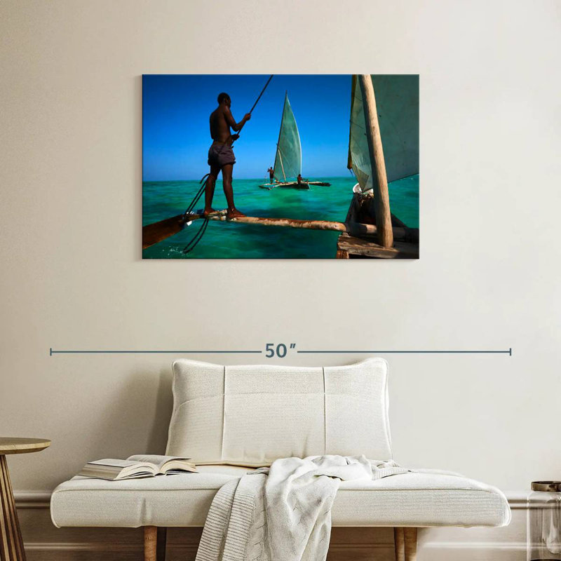 Bateaux de pêche Senne Zanzibar, H 24 po x l 36 po