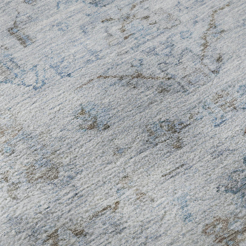 Tapis de qualité supérieure lavable à la machine Mayfield Global, Ciel, 3 pi x 5 pi